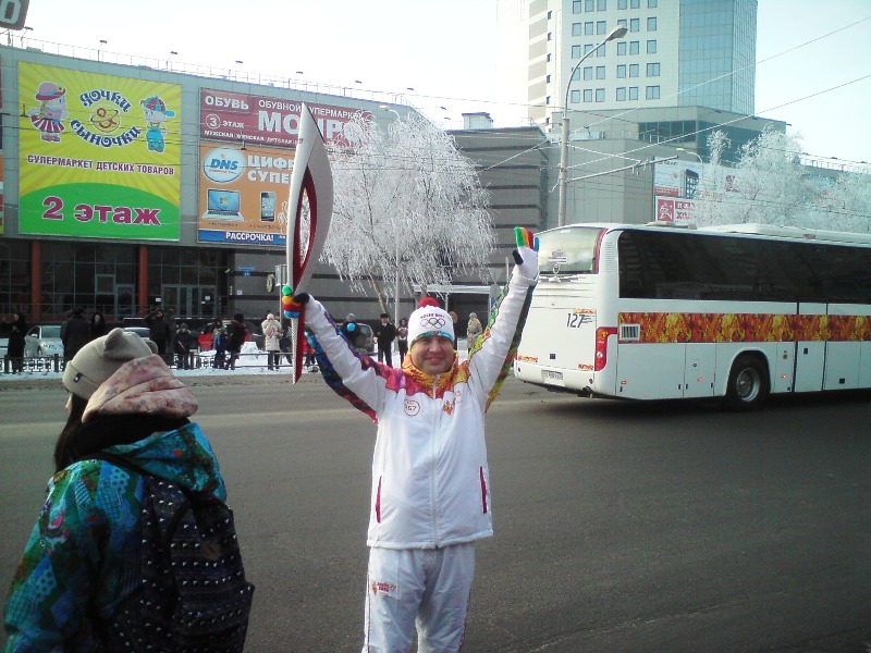 Олимпийский огонь прибыл в Омск